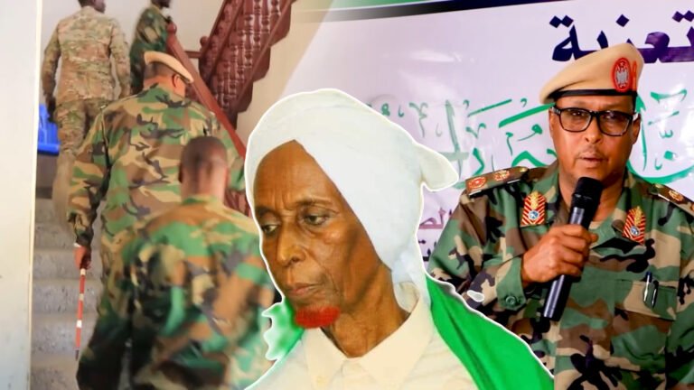 {DAAWO MUUQAALKA}  Taliyaha Ciidanka Xoogga dalka oo tagay Guriga marxuum Sheekh Cusmaan Xiddig.