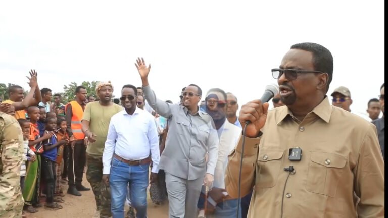 {DAAWO MUUQAALKA} Madaxweyne Dabageed oo Hal Arin ka Dalbaday dadka ku Nool Degmada Moqokori.