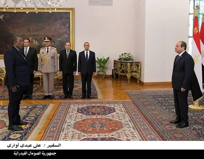 Somali ambassador presents credentials to President Abdel Fattah El-Sisi in Cairo
