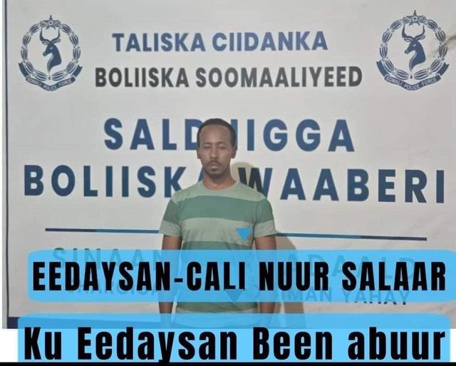 Booliska oo caawa wariye Calinuur Salaad ku xiray magaalada muqdisho,maxaa loo haystaa?