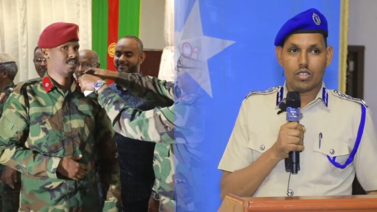 {DAAWO MUQAALKA} Taliyaha Ciidanka Booliska muxuu ka yiri Saraakiisha Ciidanka Xoogga Dalka ee laa dalacsiiyay.