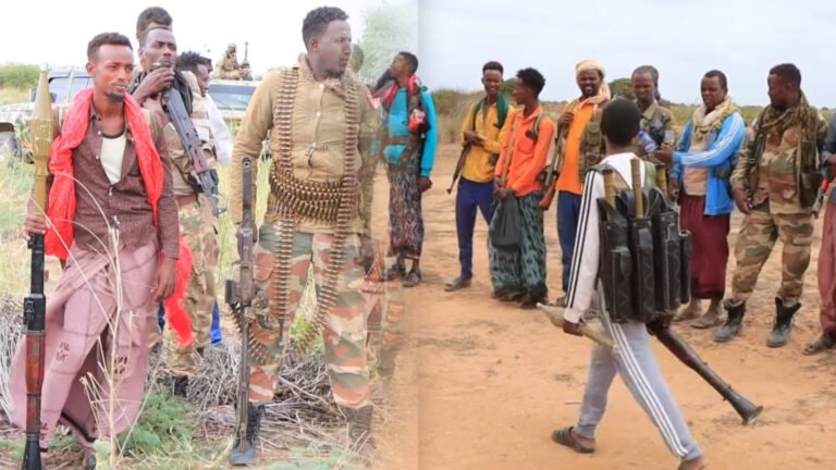 {DAAWO MUQAALKA}  Ciidamo la dagaalamayo Kooxda AS oo lagu soo Bandhigay Gobolka Shabeelada Dhexe.