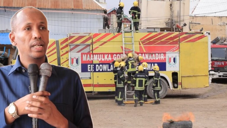 {DAAWO MUQAALKA} Gudoomiye Xasan oo Bogaadiyay Shaqada Naf hurnimada leh ee Dab-damiska Xamar.