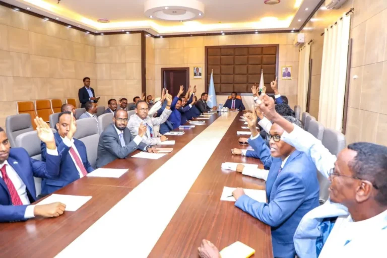 Golaha Wasiirrada Maamulka Galmudug oo ansixiyay Gobol Cusub oo lagu soo kordhiyay Gobolada Galmudug