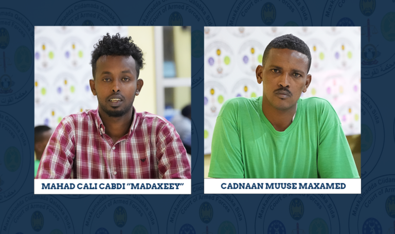 Maxkamada Ciidamada oo Go,aan Ka Gaartay Kiiska Dil Lago Soo Eedeyay 2Askari