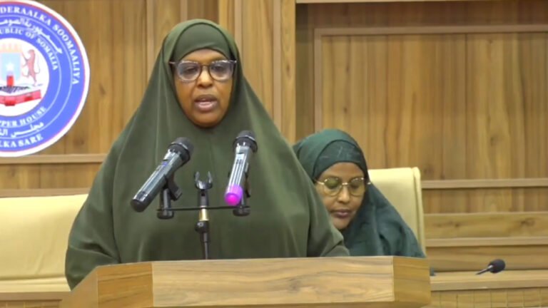 {DAAWO MUQAALKA} Senator Seynab Ismaaciil oo dalbatay in gudonka uu soo diyaariyo xeer KMG ah.