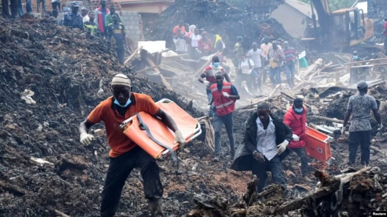 Death toll rises after landfill site collapses in Uganda’s capital.