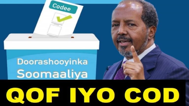 {DAAWO MUQAALKA} Madaxweyne Xasan Shiikh “Soomaali uma talin doono qof aysan dooran.”