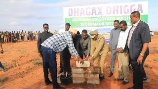 {DAAWO MUUQAALKA} Madaxweyne Cali Guudlaawe oo Mashaariicdii ugu Badnaa ka dhagax dhigay Degmada Biyo-Cadde