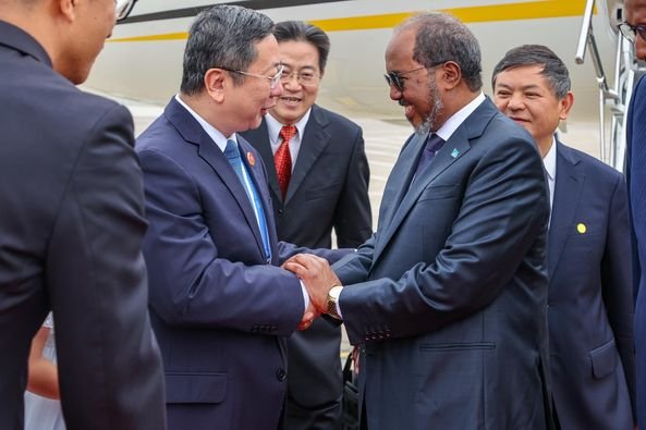 VIDEO: President of Somalia Arrives in Beijing for 2024 FOCAC Summit