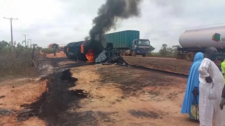 More than 51 killed in Nigeria fuel tanker crash.