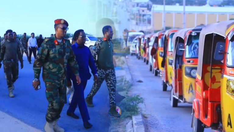 {DAAWO MUQAALKA}  Saraakiil iyi Masuuliyiin ka tirsan Gobolka Banaadir oo Kormeeray Baraha lagu hubiyo Gaadiidka.