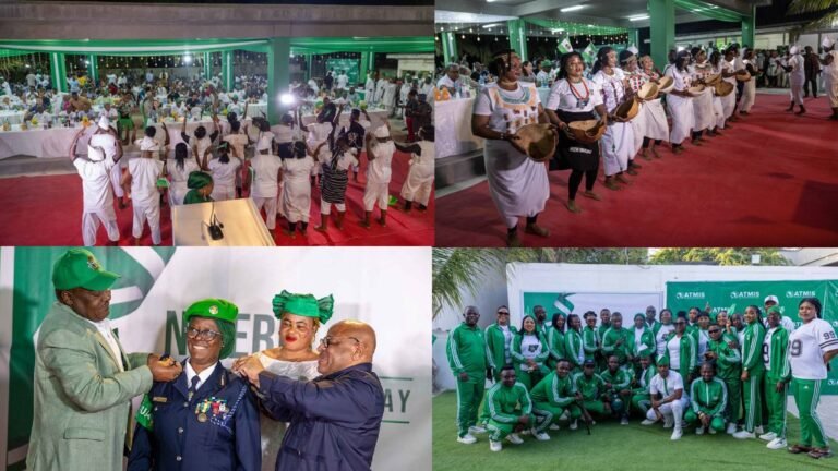 ATMIS Nigerian Peacekeepers in Somalia celebrate 64th Independence Day.