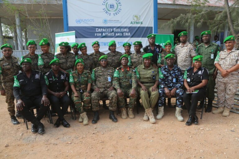Beletweyne ATMIS troops trained in civilian protection, human rights and civil military coordination.