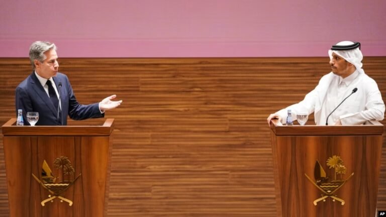 Blinken shuttles around Mideast on peace quest.