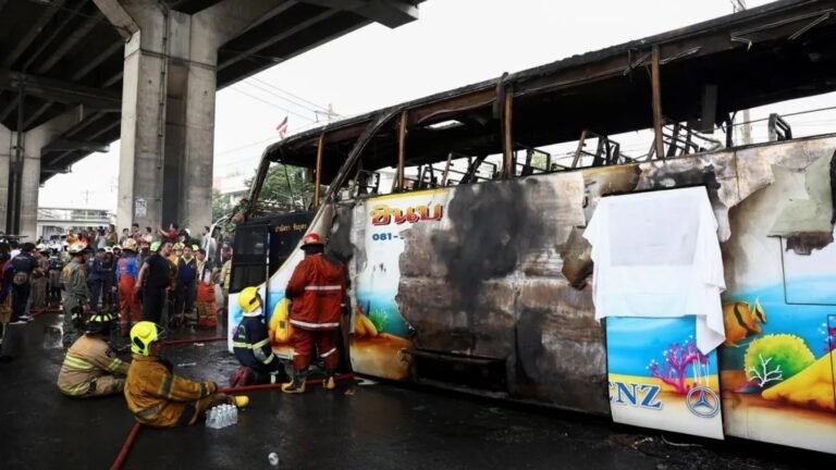Twenty children dead after Thailand school bus fire.