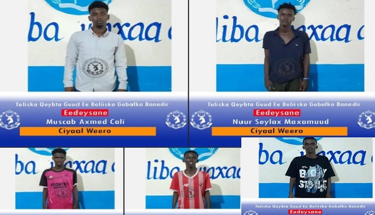 Booliska oo Caawa Muqdisho ku qabtay 24 dhalinyaro Ciyaal weero ah.