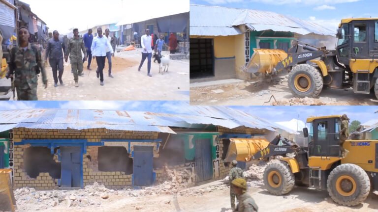 {DAAWO MUUQAALKA} Maamulka Koofur Galbeed ayaa Burburiyey Guryo badan oo ku yaala Degmadda Berdaale.