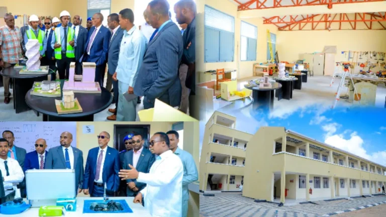 {DAAWO MUQAALKA} Madaxweynaha Somaliland oo xadhigga ka jaray dugsiga farsamada Gacanta Hargeysa.