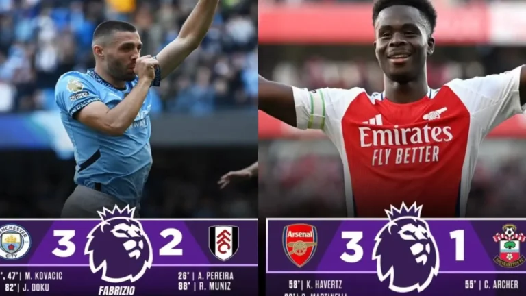 {DAAWO MUQAALKA}  Man City Iyo Arsenal Oo Guulo Ugu Jawaabay Hogaamiyayaasha Horyaalka Ee Liverpool.