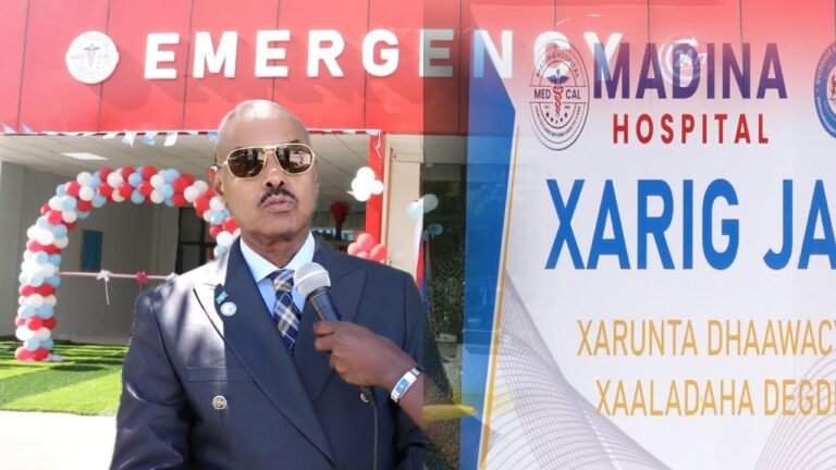 {DAAWO MUUQAALKA} Runtii xarunta xaaladaha deg deg ah wax badan ayeey u tari doonta Bulshada” Dr Dufle.