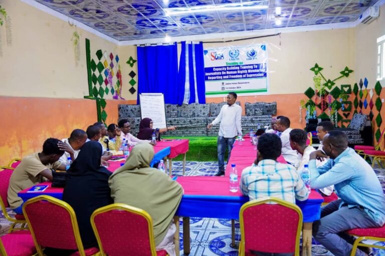 SOMA concluded training on human rights monitoring, reporting and freedom of expression in Beledweyne City, Hirshabelle State