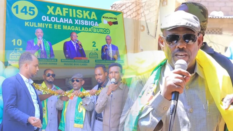 {DAAWO MUQAALKA} Xafiisyada ololaha ee xisbiga kulmiye ee Gobalka Togdheer oo xadhig jaray