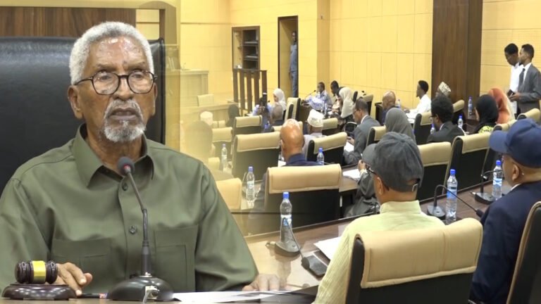 {DAAWO MUQAALKA}  Gudoomiyaha Aqalka Sare oo amaro duldhigay Sanaterada.