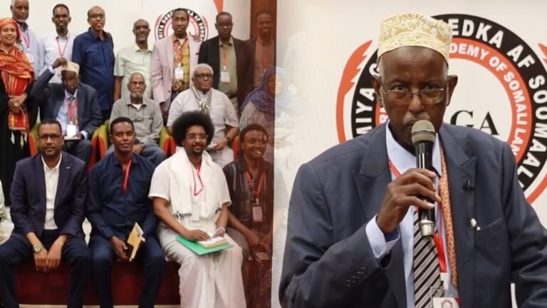 {DAAWO MUQAALKA} Guddoomiyaha Akadeemiyad Goboleedka Af Soomaaliga oo loo doortay Siciid saalax Axmed.