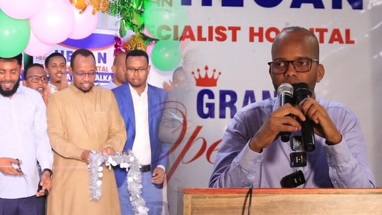 {DAAWO MUQAALKA} Masuuliyiin ka tirsan KGS oo Baydhabo ka Furay Isbitaal qaban doona adeegyo kala duwan