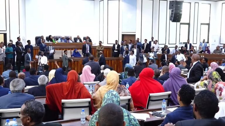 {DAAWO MUQAALKA} Muxuu Madaxweyne Xasan shiikh kala kulmay Baarlamaanka Soomaaliya.?