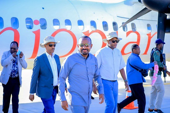 Ra’iisal Wasaare Abye Axmed oo gaarey magaalada Godey ee Dowlad Degaanka Soomaalida