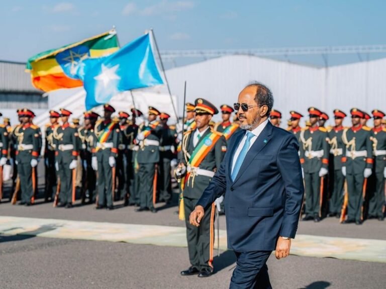 Somali President Hassan Sheikh Mohamud arrives in Ethiopia for high-level talks