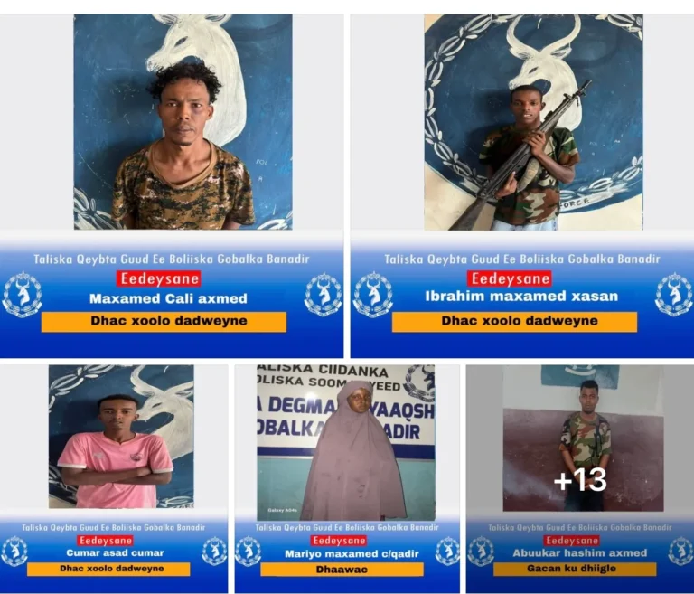 Rag iyo dumar geestay dilal iyo dhaawac oo Lagu qabtay Muqdisho.