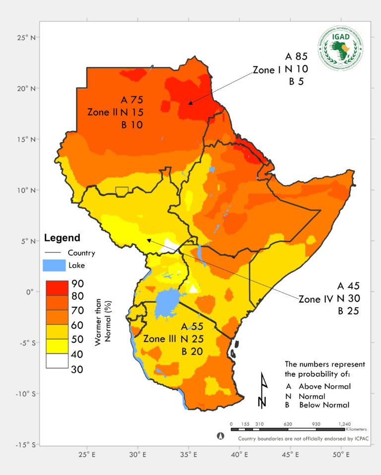 March to May 2025 Seasonal Forecast: Below-normal rainfall expected over most parts of the Greater Horn of Africa