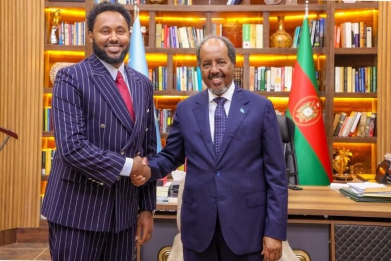 President Hassan Sheikh receives Finland’s Special Envoy on Peace Mediation in the Horn of Africa.