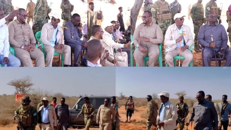 {DAAWO MUQAALKA} Taliyaha Nabad sugida iyo Saraakiil Ciidan oo Gaaray Buulo-Burde.