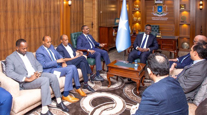 Wasiirada Cadaaladda Dalka Soomaaliya iyo Masar oo ku kulmay Muqdisho.