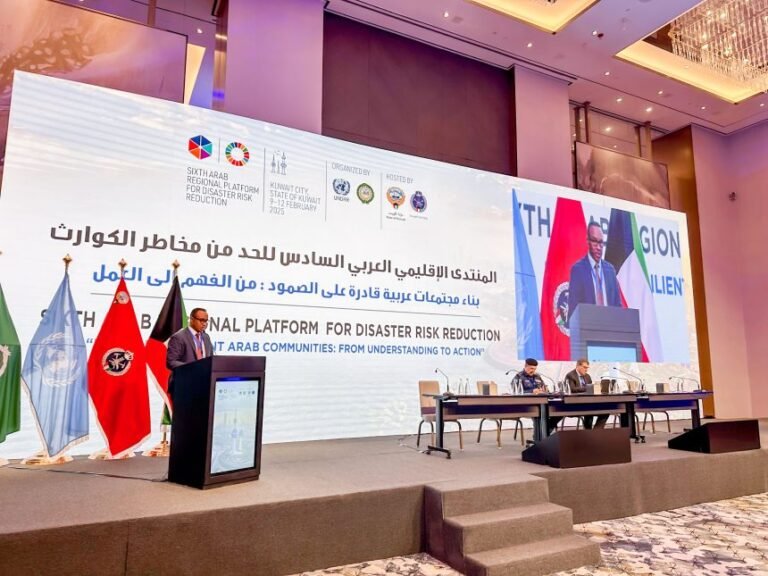 Somalia Participates in the Sixth Session of the Arab Regional Platform for Disaster Risk Reduction in Kuwait.