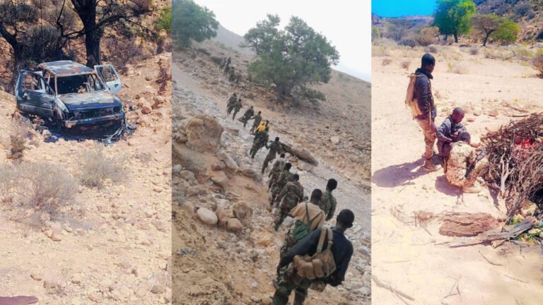 {DAAWO MUQAALKA} Ciidamada Puntland oo gacanta ku dhigay Keeydkii Hubka iyo Caafimaadka Koxda Daacish.