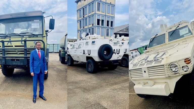 Somalia Receives Armored Vehicles and Military Supplies from AU.