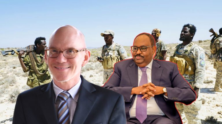 {DAAWO MUQAALKA} Madaxweynaha Puntland oo James Swan kala hadlay dagaalka ka dhanka ah Daacish ee gobolka Bari