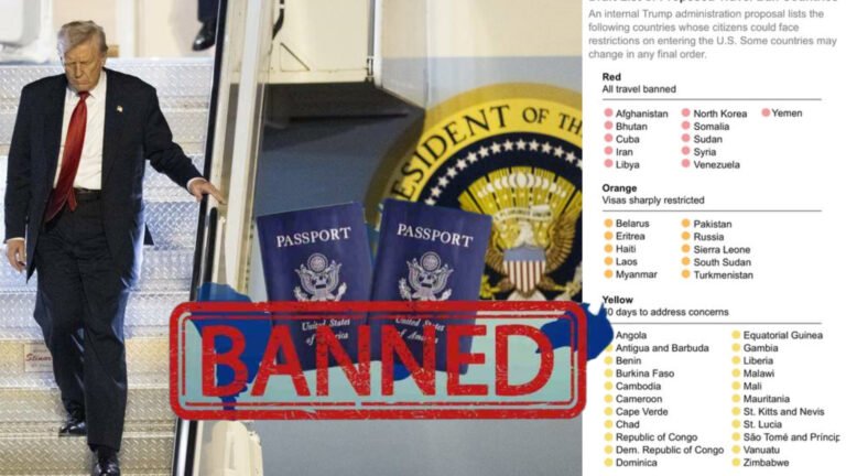 {DAAWO MUQAALKA} Wadamo ay ku jirto Soomaaliya oo muwaadiniintoodi laga mamnuucayo gelitaanka dalka Mareykanka