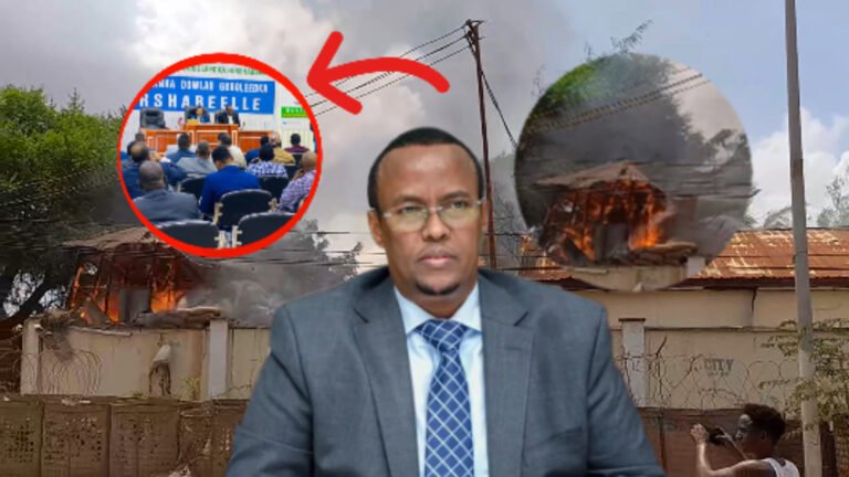 {DAAWO MUQAALKA} Dab Xoogan oo ka kacay Xarunta Baarlamaanka Hirshabelle ee Jowhar.