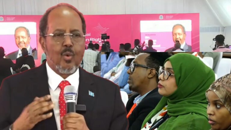 {DAAWO MUQAALKA} Madaxweyne Xasan shiikh oo soo xiray Shirweynaha Qaran Xuquuqul insaanka.