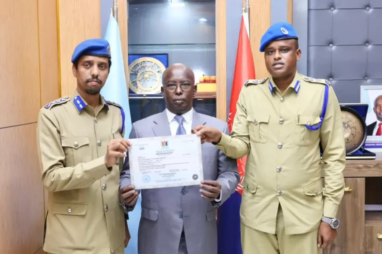 34 sanno kaddib  oo dib loo howlgeliyey qayb Muhiim u ah ciidanka Booliska Soomaliyed.