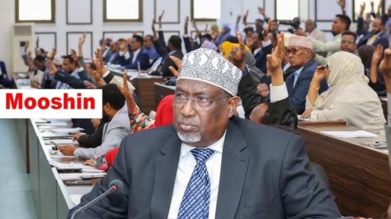 Kulankii Golaha Shacabka oo Baaqday iyo Mooshinka Guddoomiye Aadan Madoobe.