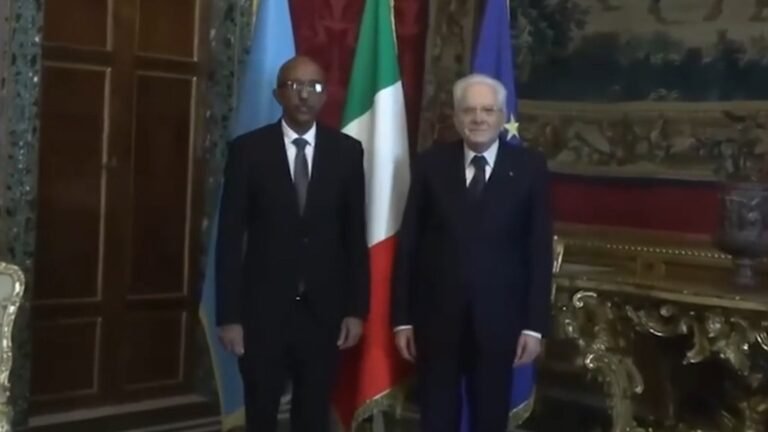 Somali Ambassador Presents Credentials to Italian President.