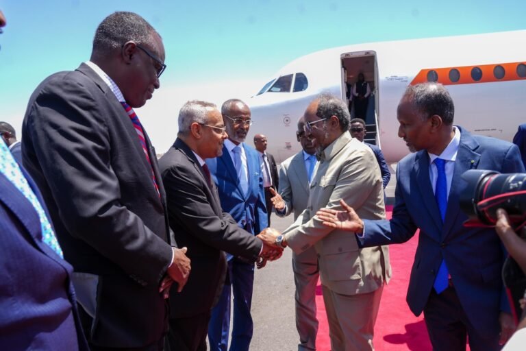 President Hassan Sheikh Mohamud Arrives in Djibouti for High-Level Talks