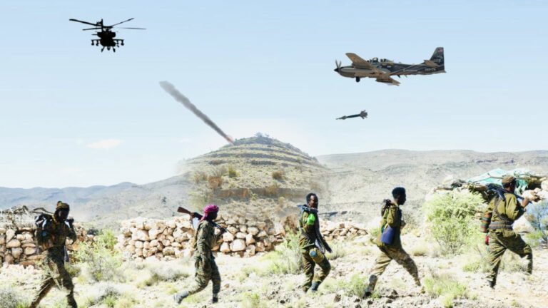 {DAAWO MUUQAALKA} Ciidamada Puntland oo Gaaray goobihii ay Duqeeyeen Diyaaradaha Mareeykanka.